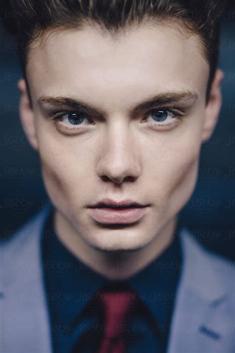 "A Portrait Of A Young Man With Defined Cheekbones" by Stocksy ...