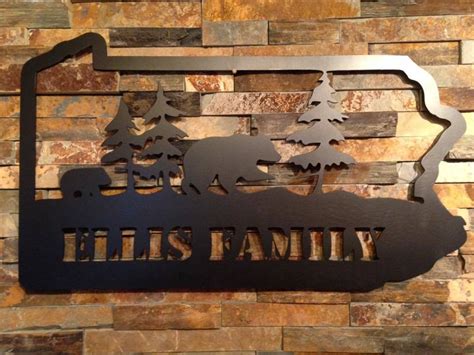 Custom Metal Sign Plasma Cut Metal Sign Bear Metal Cutout | Etsy