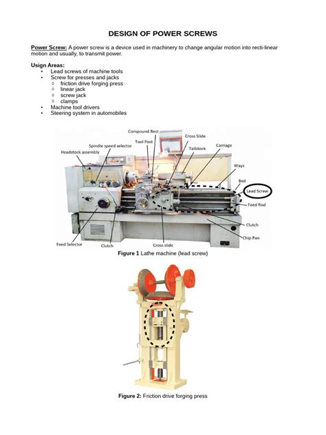 Design of Power Screws | PDF | Screw | Stress (Mechanics)