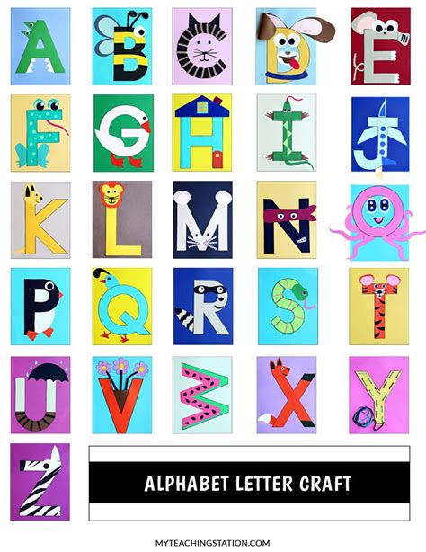 Alphabet Letter Crafts | Alphabet letter crafts, Letter a crafts ...