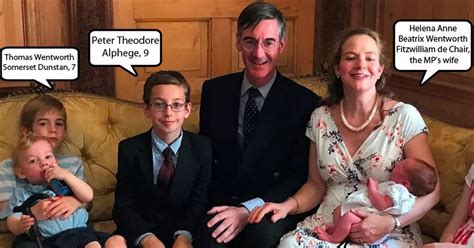 Tory Jacob Rees-Mogg shows off his six-child brood - and reveals how he ...