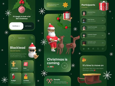 Secret Santa // Mobile App by BL/S® on Dribbble