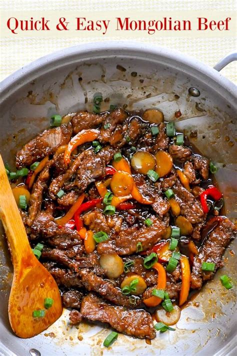 Mongolian Beef - a quick & easy recipe for a take out favourite at home!