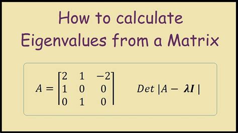 How to find the Eigenvalues of a 3x3 Matrix - YouTube