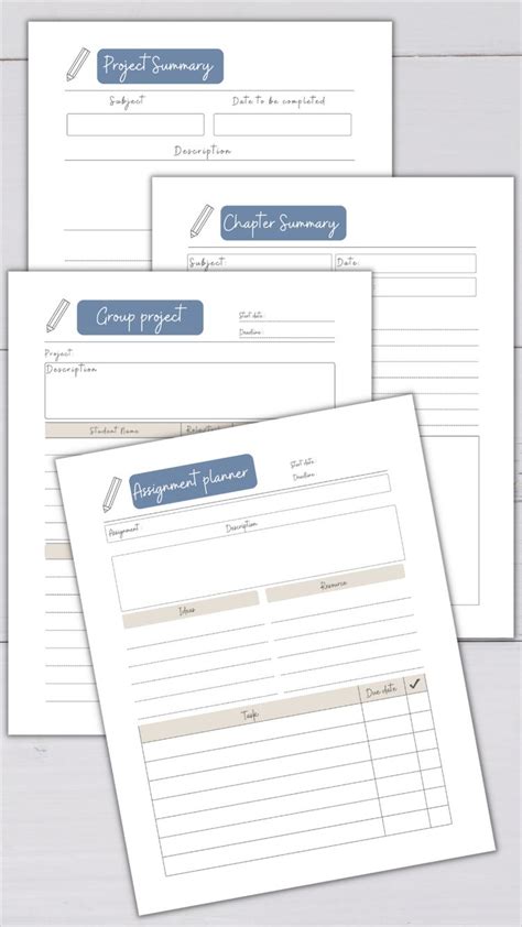 Student planner | Student planner, Student planner printable, Study planner