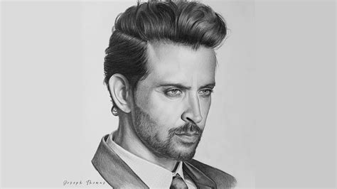 Hrithik Roshan Pencil Drawing: A Masterpiece of Realism