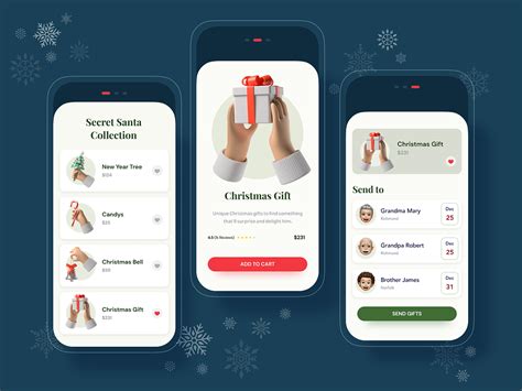 Secret Santa App by Sergushkin.com for Sergushkin.com on Dribbble