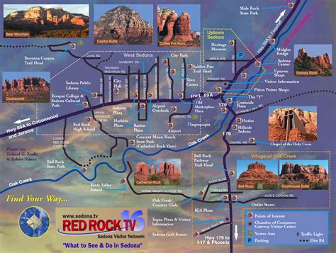 Sedona Tourist Map - Explore the Beauty of Sedona, Arizona