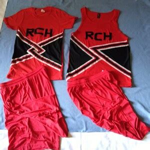 Men's Red Toros RCH Bring It on Clover T-shirt Tank Pants Cheerleader ...