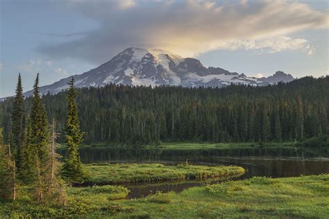 Mount Rainier sunrise from Reflection Lake - Alan Majchrowicz Photography