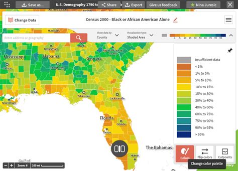 Help - Custom Map Colors & Cut Points - Social Explorer