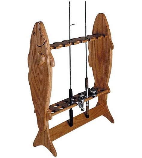 Easy fishing rod rack plans