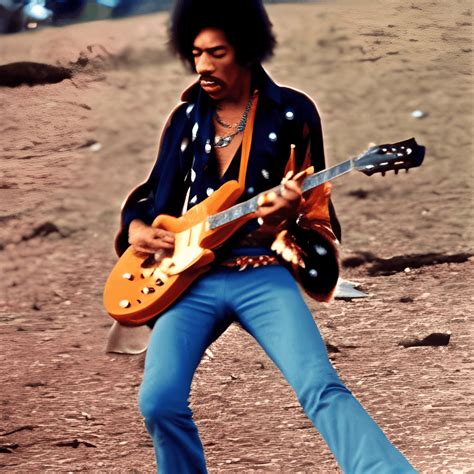 Jimi Hendrix at Woodstock · Creative Fabrica