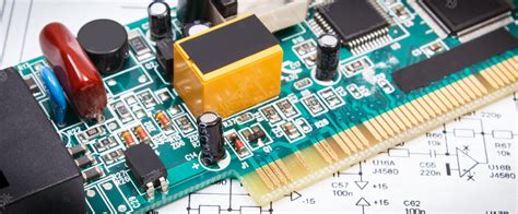 Premium Photo | Circuit board with transistors resistors capacitor ...