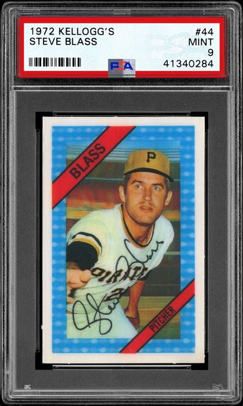 Auction Prices Realized Baseball Cards 1972 Kellogg's Steve Blass