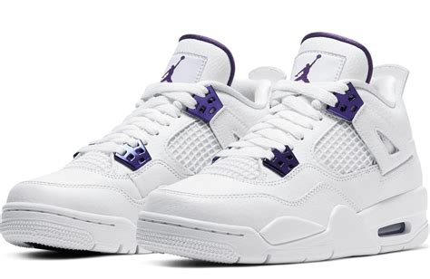 Sneakers Release – Jordan 4 Retro “Metallic Purple” White/Court Purple ...