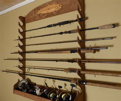 DIY Fishing Rod Storage Rack , Wallmounted : 15 Steps (with Pictures ...