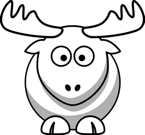 Elk Outline Clip Art at Clker.com - vector clip art online, royalty ...