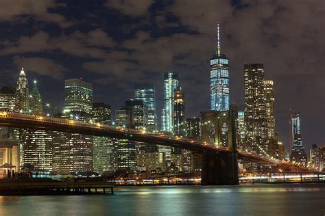 Brooklyn Bridge By Night Photograph by Brian Knott Photography - Pixels