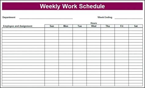 Blank Monthly Staffing Schedule Template - Template 2 : Resume Examples ...