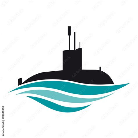 Vector logo submarine Stock Vector | Adobe Stock