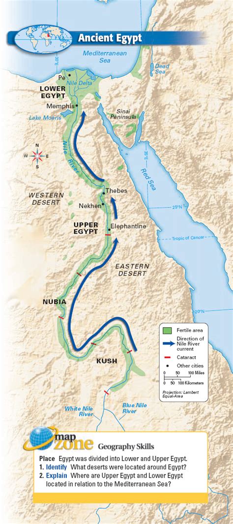 Ancient Egypt Nile River Map Images