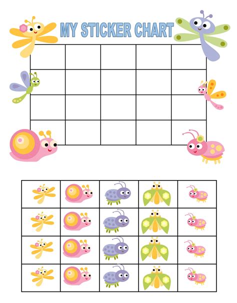 Printable Sticker Reward Chart