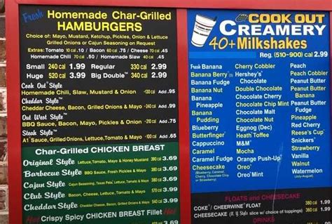 Cookout Menu With Prices ️ 2025 January