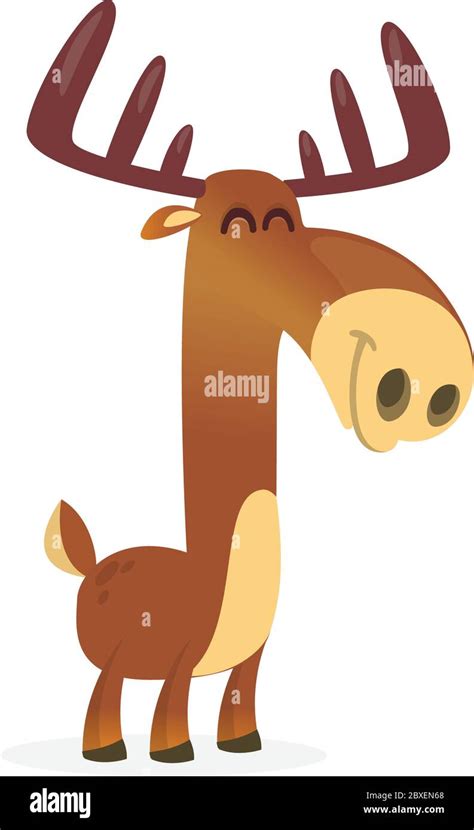 Cartoon smiling moose hi-res stock photography and images - Alamy