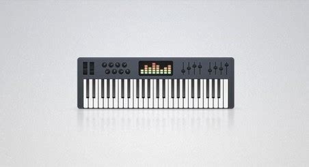 Digital Synthesizer Keyboard Graphic PSD Vector for Free Download ...