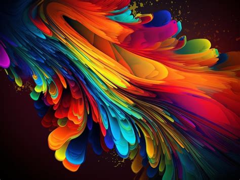 Colorfull abstract effect background for desktop wallpaper | Premium AI ...