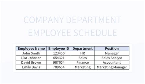 Free Employee Monthly Schedule Templates For Google Sheets And ...