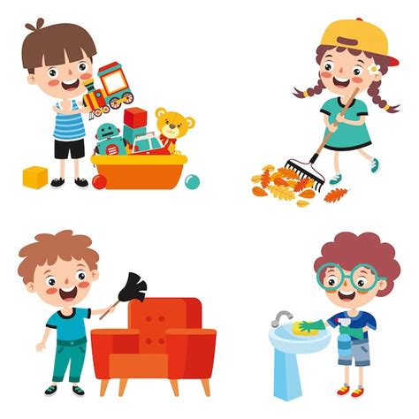 Tidy Up Toys Clipart