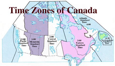 Canadian Time Zones Map - ClipArt Best