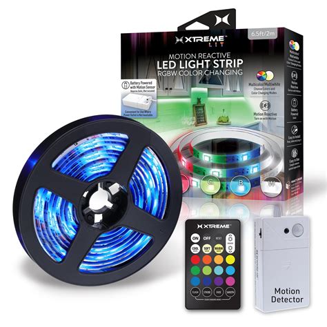 Xtreme Lit 6.5ft Indoor Motion Activated RGBW Color-Changing LED Light ...