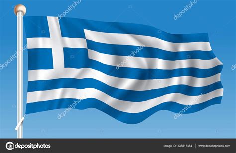 Flag of Greece — Stock Vector © lajo_2 #138817484