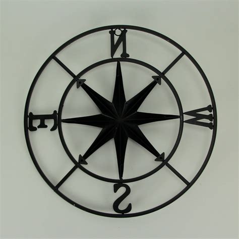 PD Home & Garden Distressed Metal Compass Rose Indoor/Outdoor Wall Hanging