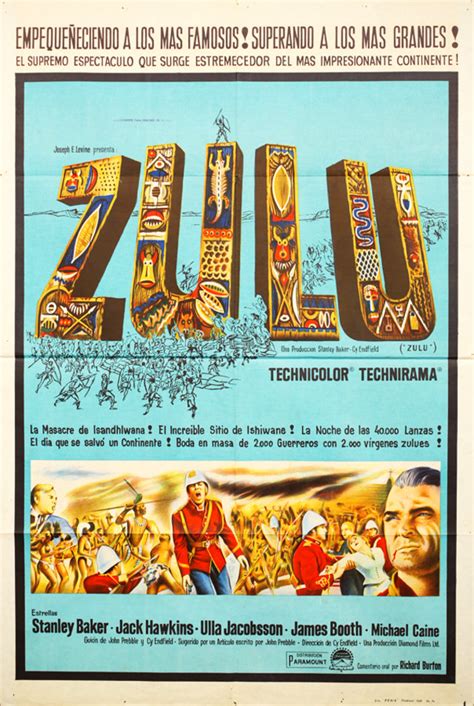 Zulu Original 1964 Argentine Movie Poster - Posteritati Movie Poster ...