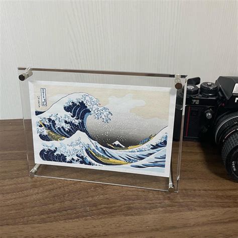 Compact Real Wood block Print / Great Wave – Traditional Crafts Japan