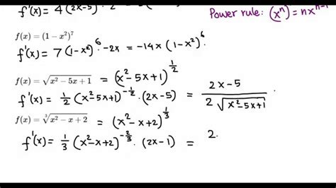 The Chain Rule Part 2 Examples Derivatives Calculus Images