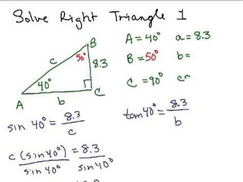 How To Solve A Right Triangle For Abc - Right Triangle ABC | ClipArt ...