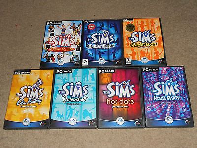 THE SIMS 1 DELUXE BASE GAME ALL 7 EXPANSION PACKS COMPLETE COLLECTION ...