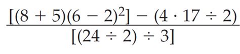 Gemdas order of operations