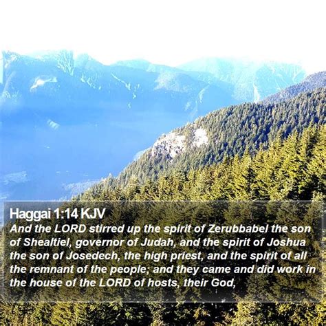 Haggai 1:14 KJV Bible Verse Images