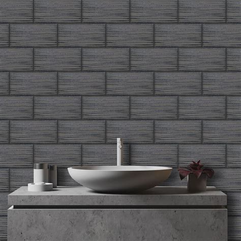 21 Elegant Textured Bathroom Wallpaper - Home, Family, Style and Art Ideas