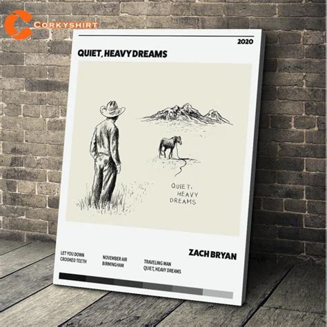 Zach Bryan Quiet Heavy Dreams Album Tracklist Tour Dates Poster ...