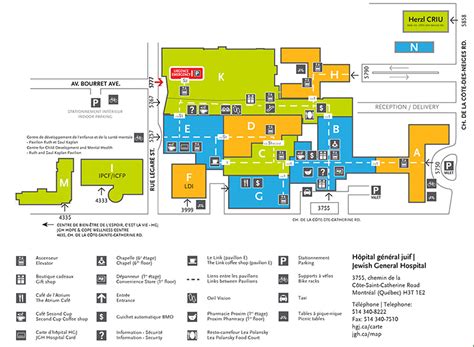 Jewish General Hospital | Hospital map