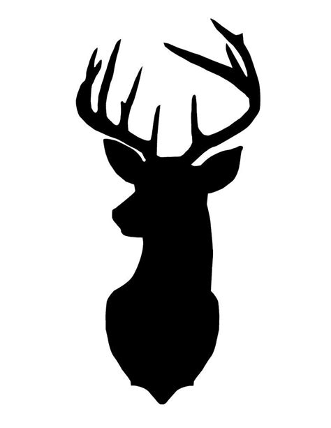 Stag Head Silhouette at GetDrawings | Free download