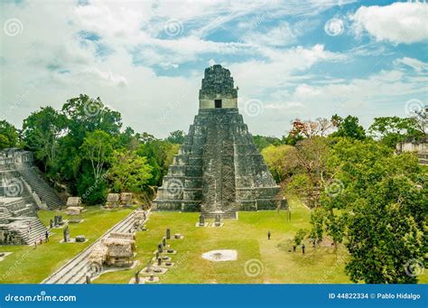 Tikal Mayan Ruins in Guatemala Stock Photo - Image of lost, ethnicity ...