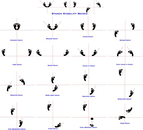 Karate Stances Chart